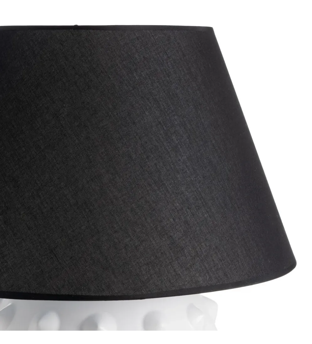 Lampa stołowa FEKY 73 cm czarno biała