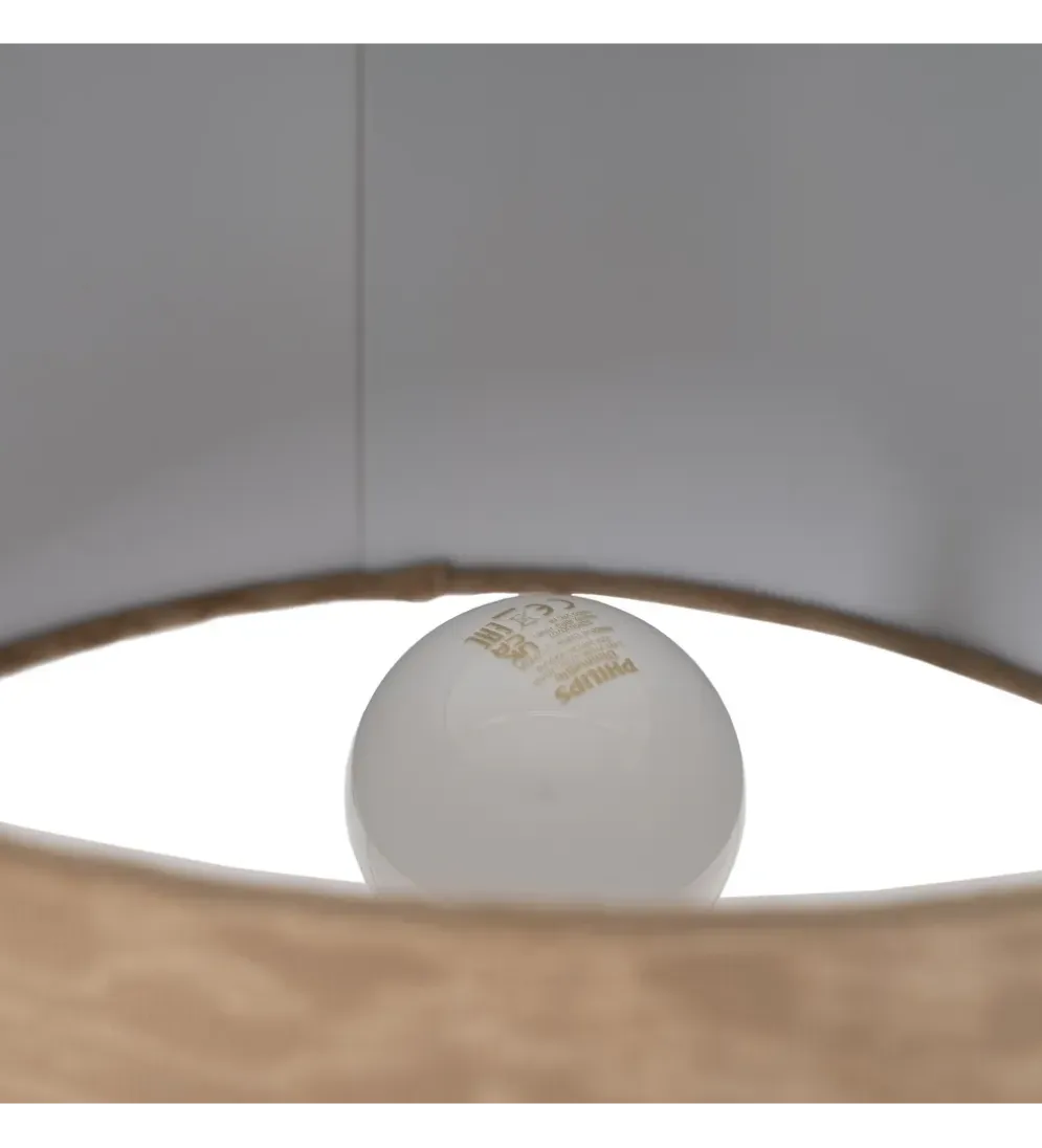 Lampa stołowa GETMARY 68 cm złoto beżowa