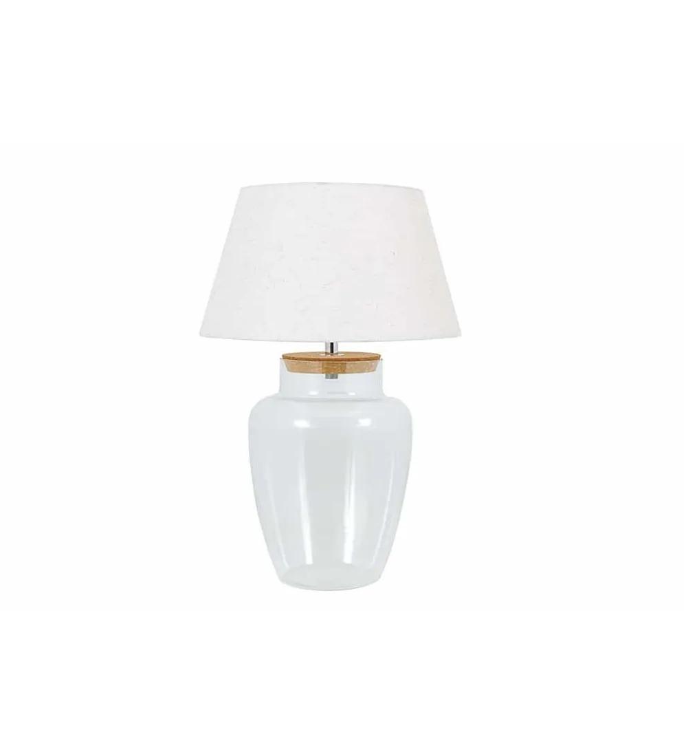 Lampa stołowa GLASI 50 cm transparentna