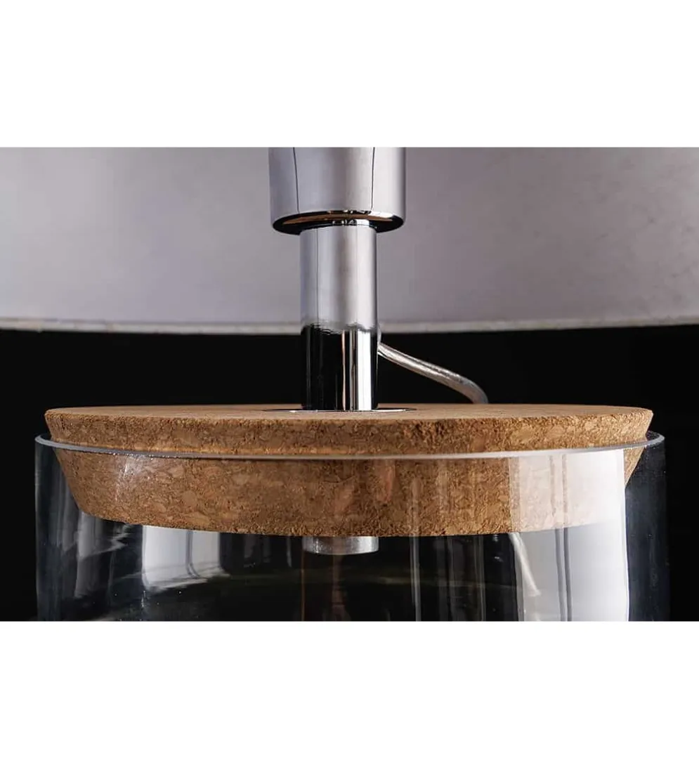 Lampa stołowa GLASI 50 cm transparentna