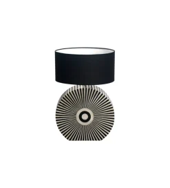 Lampa stołowa HARMONY NATURE 65 cm czarnobiała