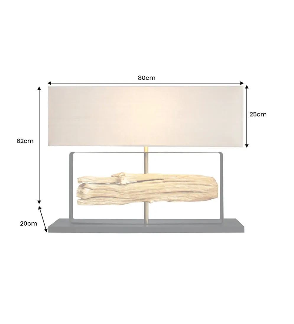 Lampa stołowa HELA 60 cm beżowa