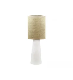 Lampa stołowa HERACLES 66 cm ceramika ratan