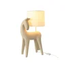 Lampa stołowa HORSE 56 cm beżowa