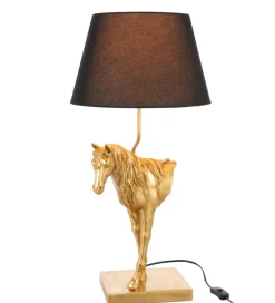 Lampa stołowa HORSE 70 cm złota