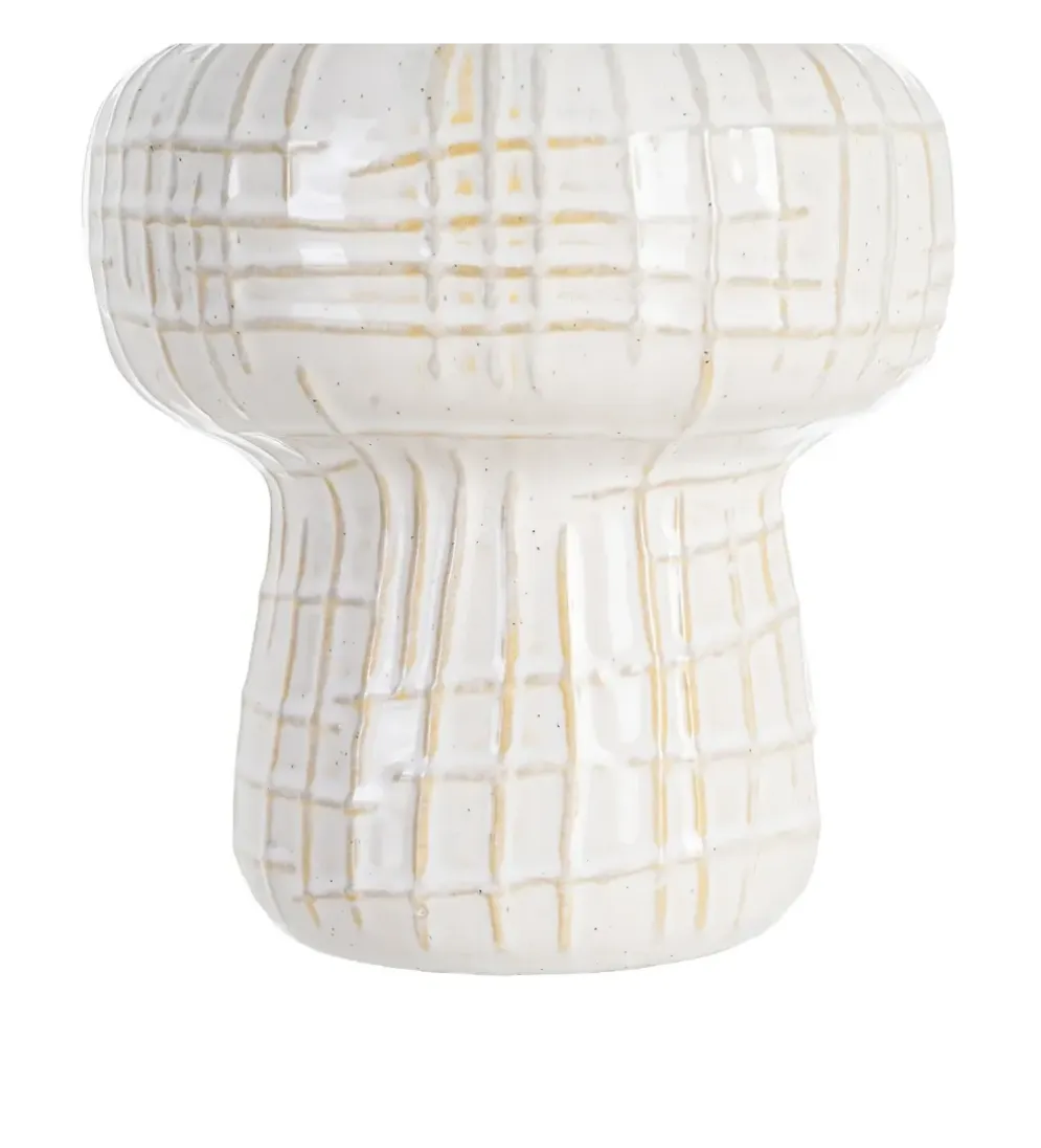 Lampa stołowa ILUMINA 41 cm ceramika biała