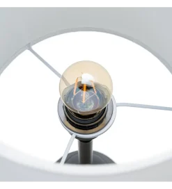 Lampa stołowa KESAMON 65 cm czarnobiała
