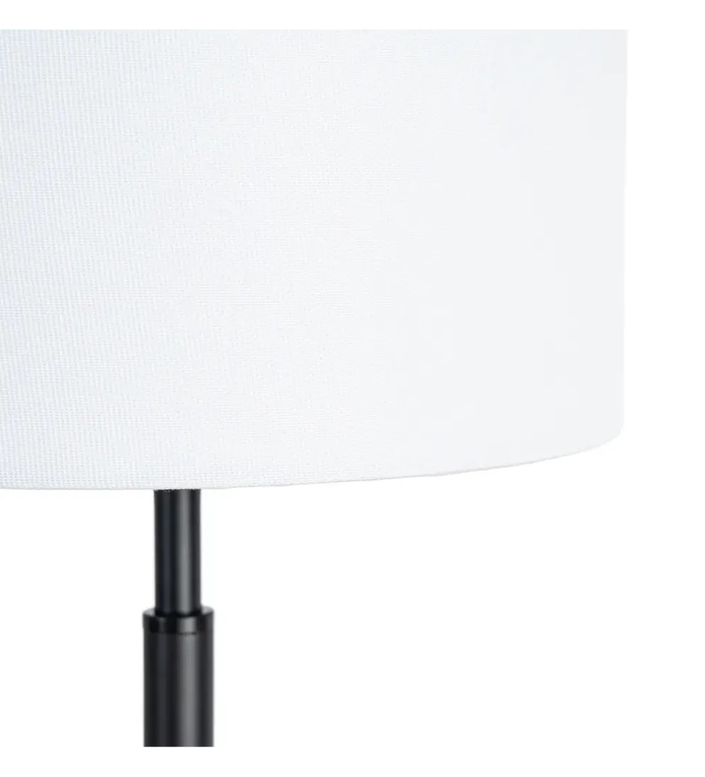 Lampa stołowa KESAMON 65 cm czarnobiała