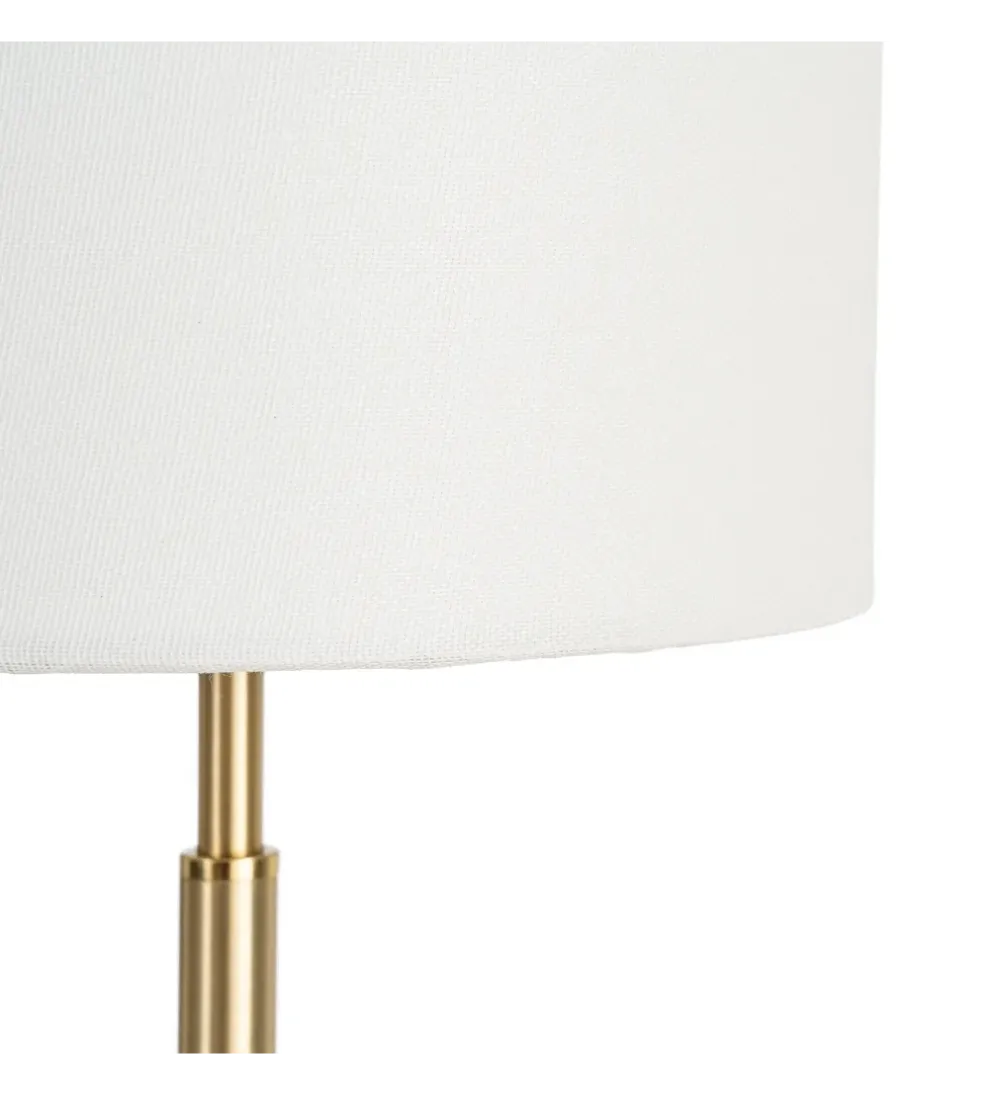 Lampa stołowa KESAMON 65 cm złotobiała