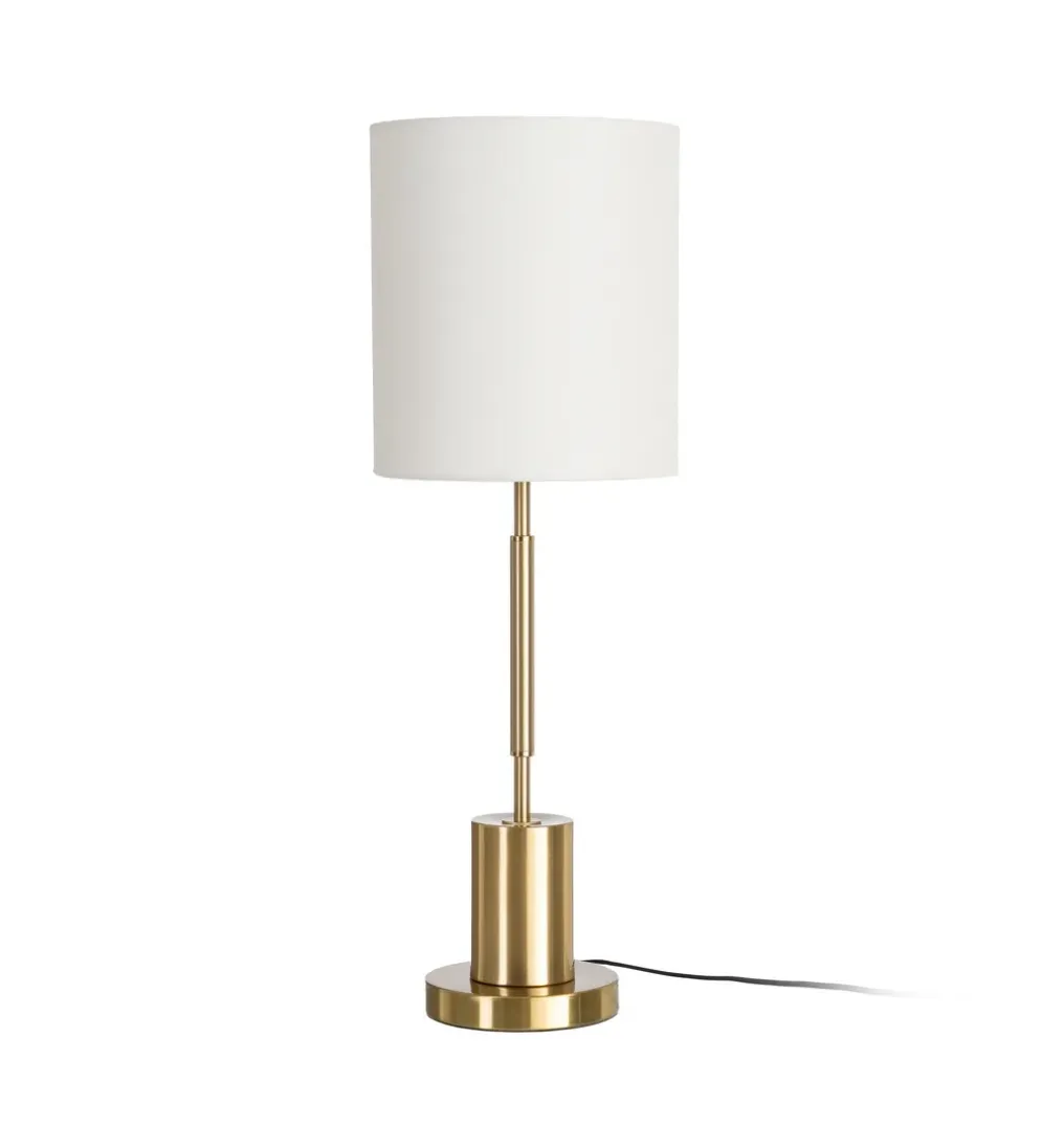 Lampa stołowa KESAMON 65 cm złotobiała
