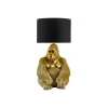 Lampa stołowa KING APE 54 cm czarna złota