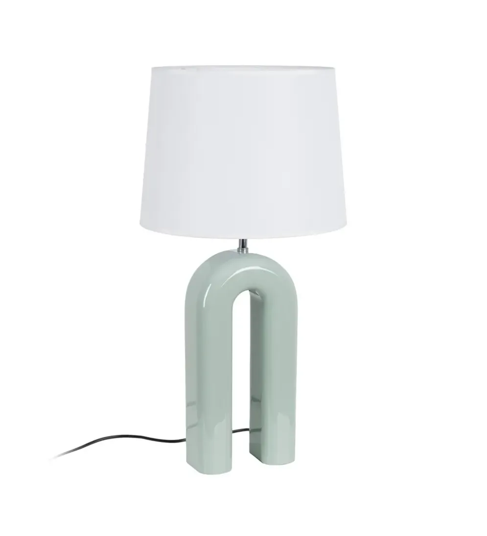 Lampa stołowa LACADO zielona