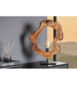 Lampa stołowa MIKO 55 cm drewno teak