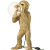 Lampa stołowa MONKEY 46 cm złota