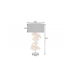 Lampa stołowa Morella 70 cm srebrna