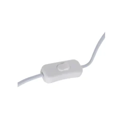 Lampa stołowa MUJER 35 cm beżowo biała