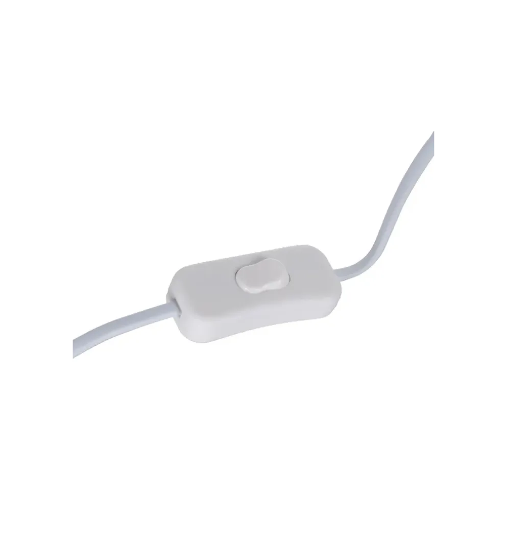 Lampa stołowa MUJER 35 cm beżowo biała