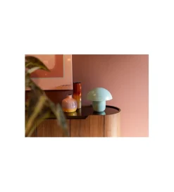 Lampa stołowa MUSHROOM 27 cm mat miętowy