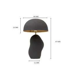 Lampa stołowa NUBE 48 cm czarna