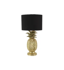 Lampa stołowa PINEAPPLE 50 cm złota czarna