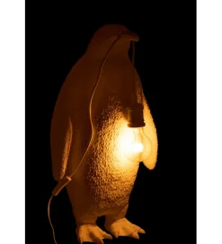 Lampa stołowa Pingwin 59 cm biała