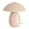Lampa stołowa POBURNA 25 cm beżowa