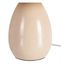 Lampa stołowa POBURNA 25 cm beżowa