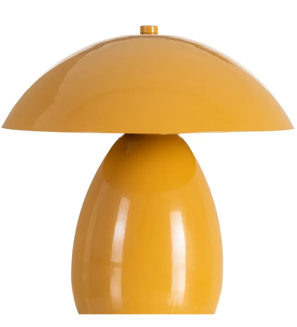 Lampa stołowa POBURNA 25 cm musztardowa
