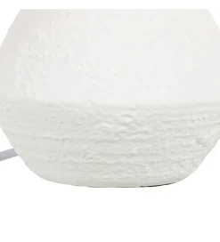 Lampa stołowa REVAN 27 cm ceramika biała