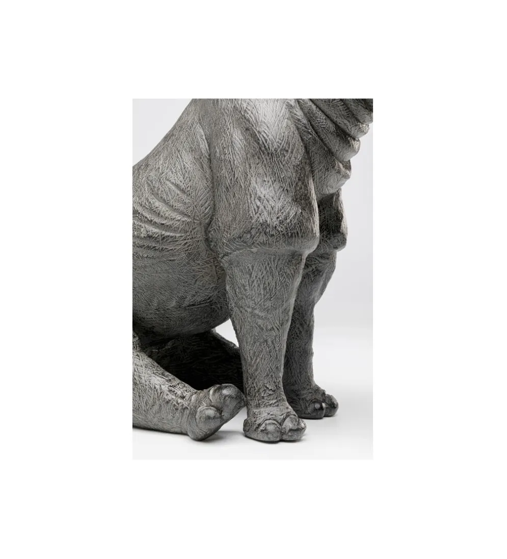 Lampa stołowa SITTING RHINO 42 cm szara