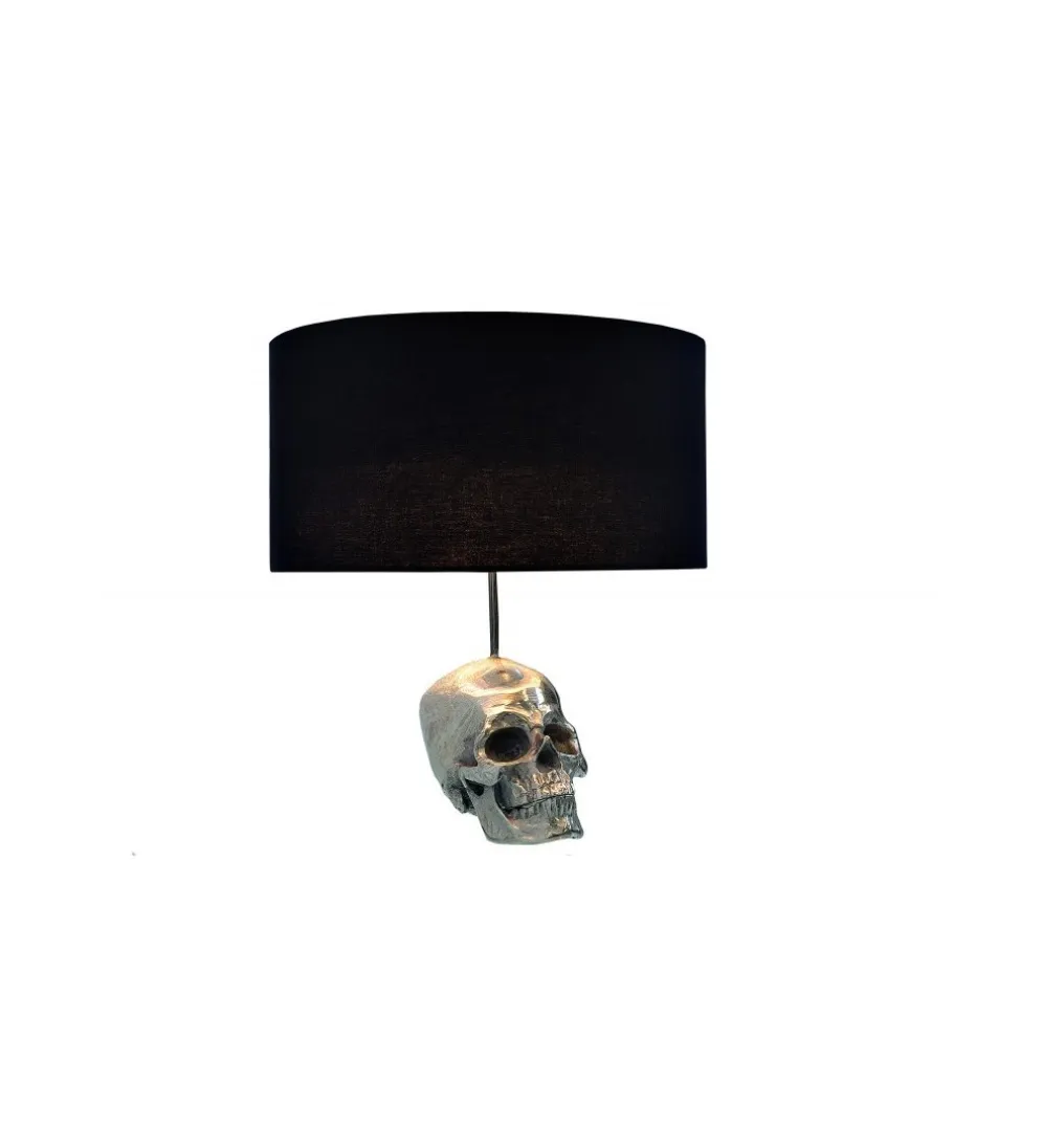 Lampa stołowa Skull 44 cm czarna