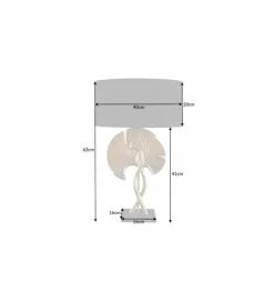 Lampa stołowa SORIA 40 cm czarno złota