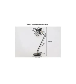 Lampa stołowa SPEAKER 54 cm czarna