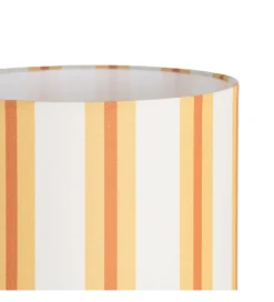 Lampa stołowa STRIPENMA 43 cm musztardowa kremowa