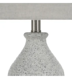 Lampa stołowa UCHAT 73 cm ceramika szara