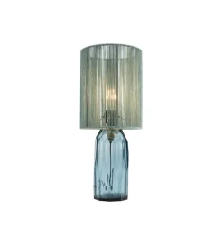 Lampa stołowa VECCHIO 42 cm niebieska