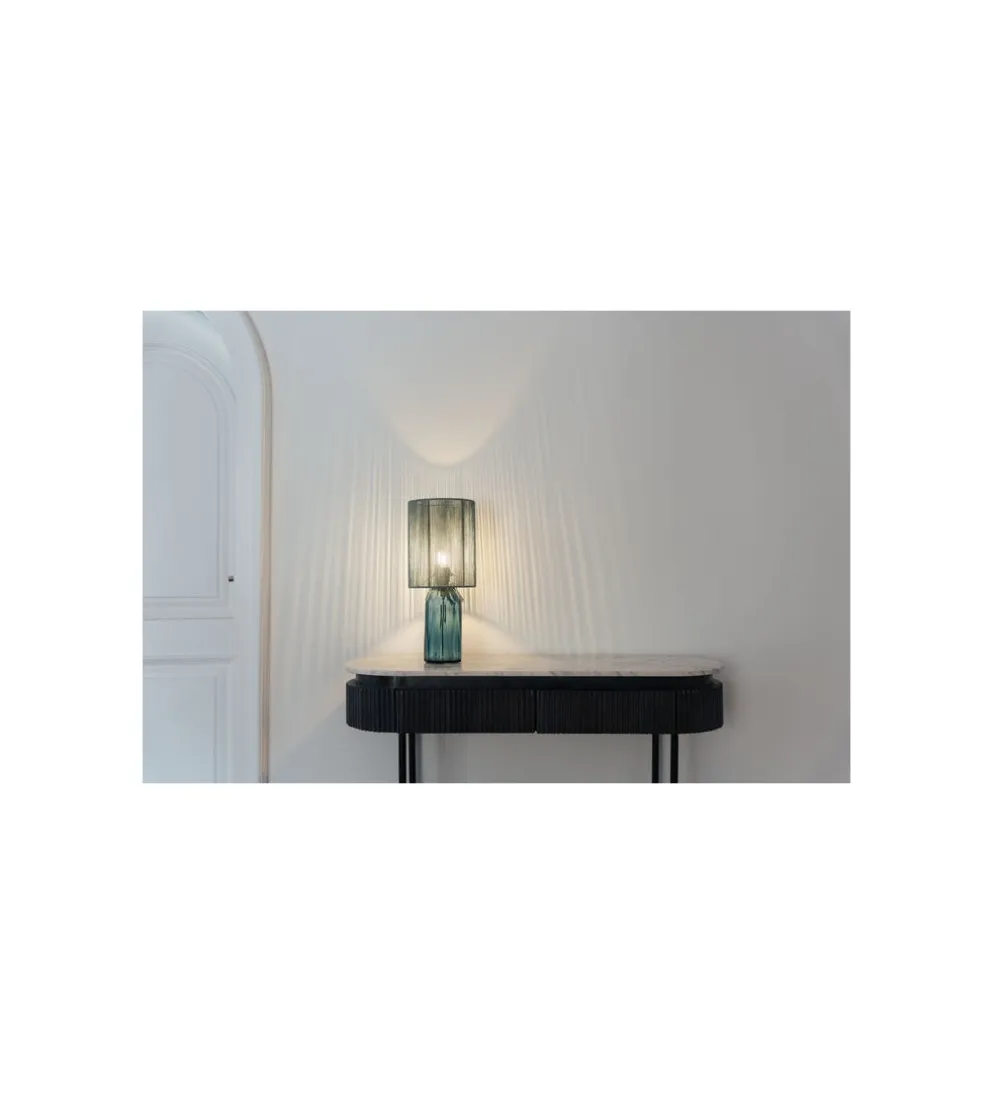 Lampa stołowa VECCHIO 42 cm niebieska