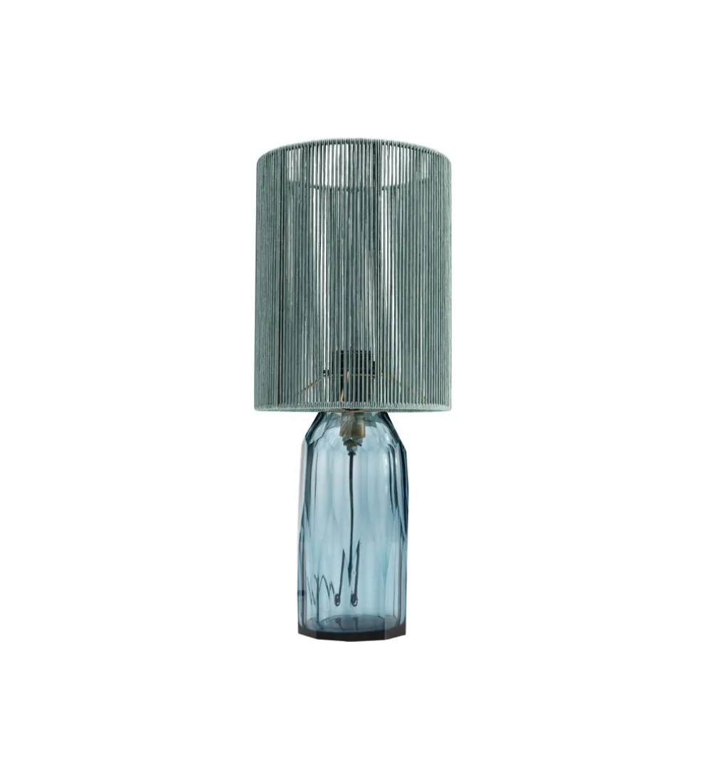 Lampa stołowa VECCHIO 42 cm niebieska