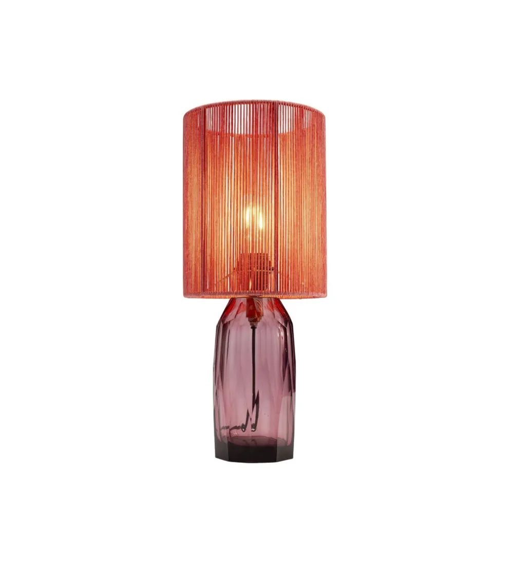 Lampa stołowa VECCHIO 42 cm różowa