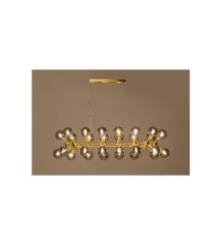 Lampa wisząca ATOMIC BALLS 140 cm złota