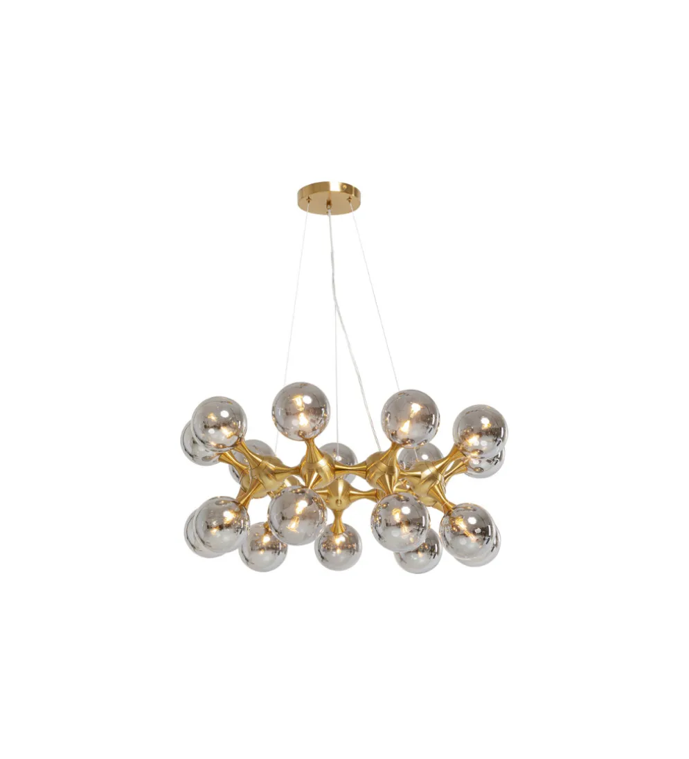 Lampa wisząca ATOMIC BALLS 74 cm złota
