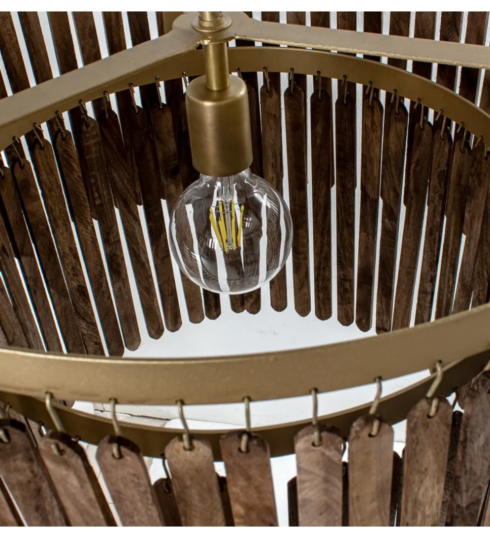 Lampa wisząca BATERA 60 cm naturalna