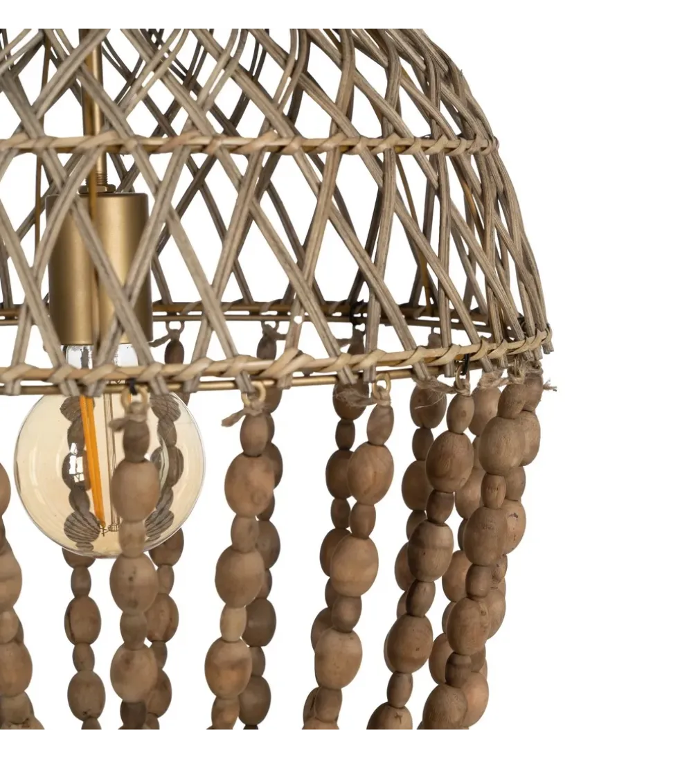 Lampa wisząca BEADINGO 71 cm naturalny