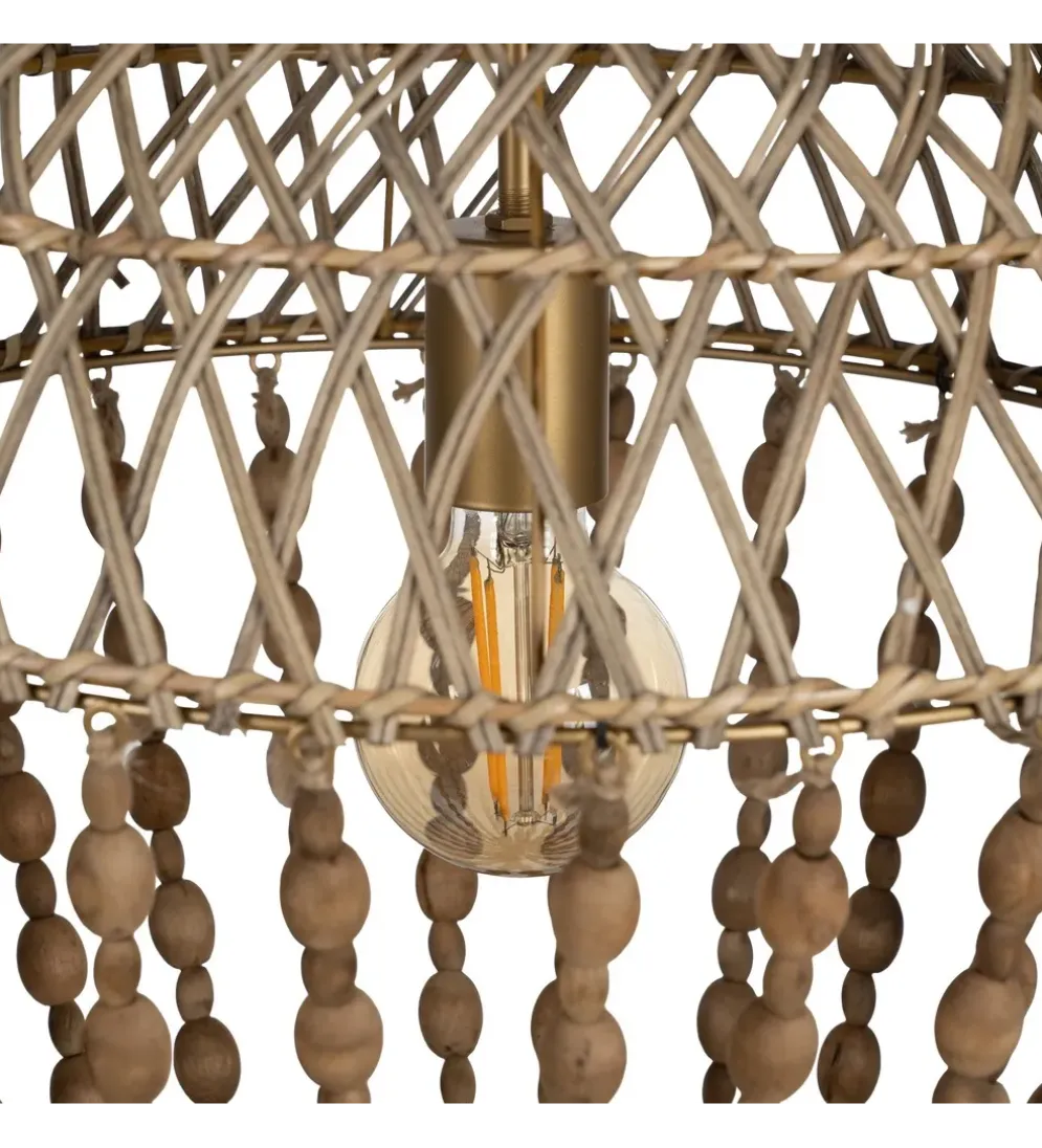 Lampa wisząca BEADINGO 71 cm naturalny