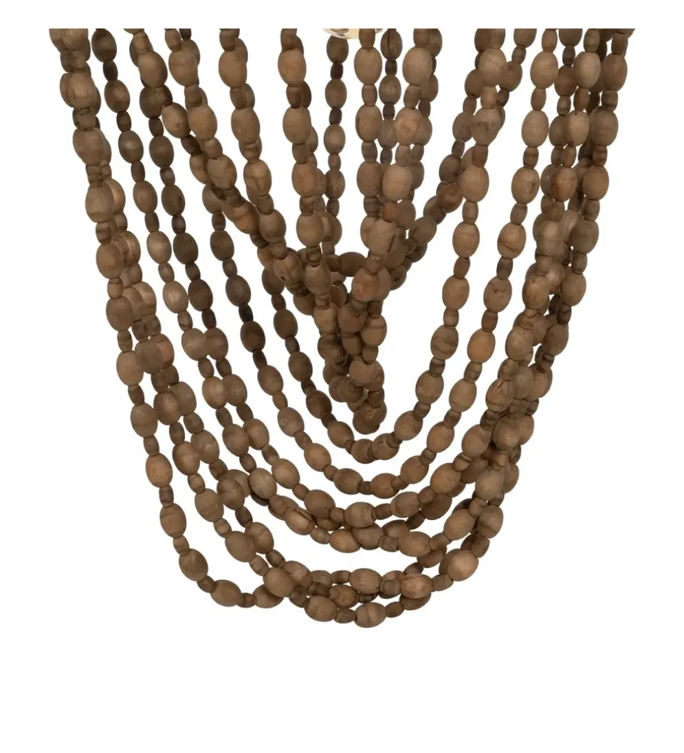 Lampa wisząca BEADINGO 76 cm naturalny