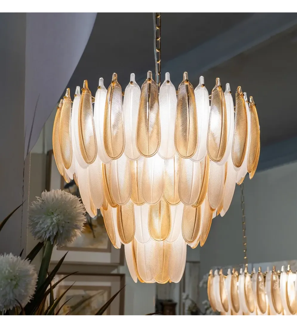 Lampa wisząca BEGAN 60 cm champagne