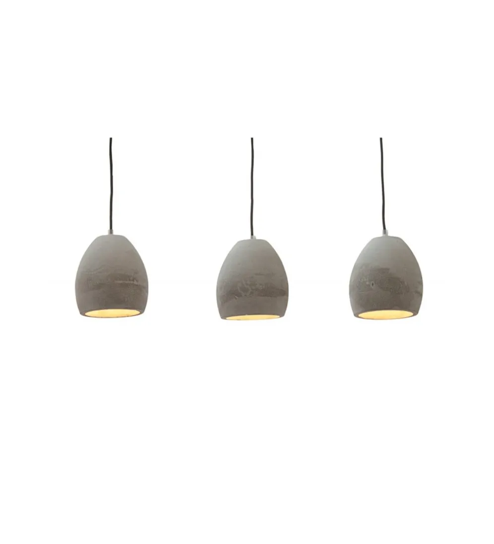 Lampa wisząca Cement grau 3er Beton