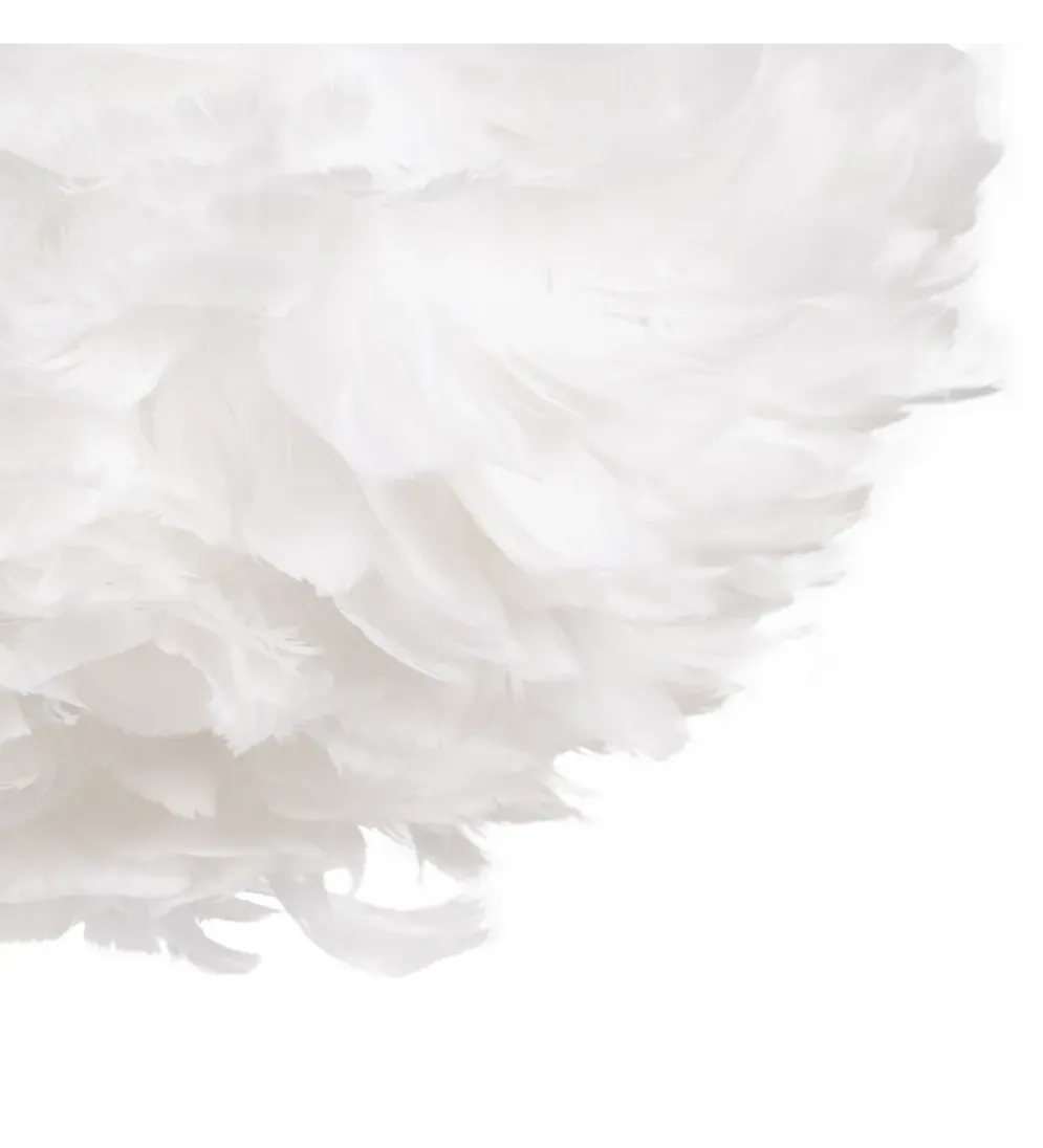 Lampa wisząca CLOUDI 40 cm Pióro biała