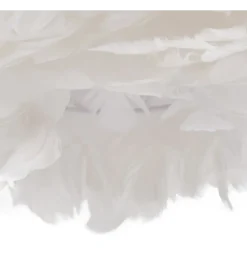 Lampa wisząca CLOUDI 40 cm Pióro biała