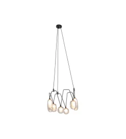 Lampa wisząca COLUMBO 58 cm czarna